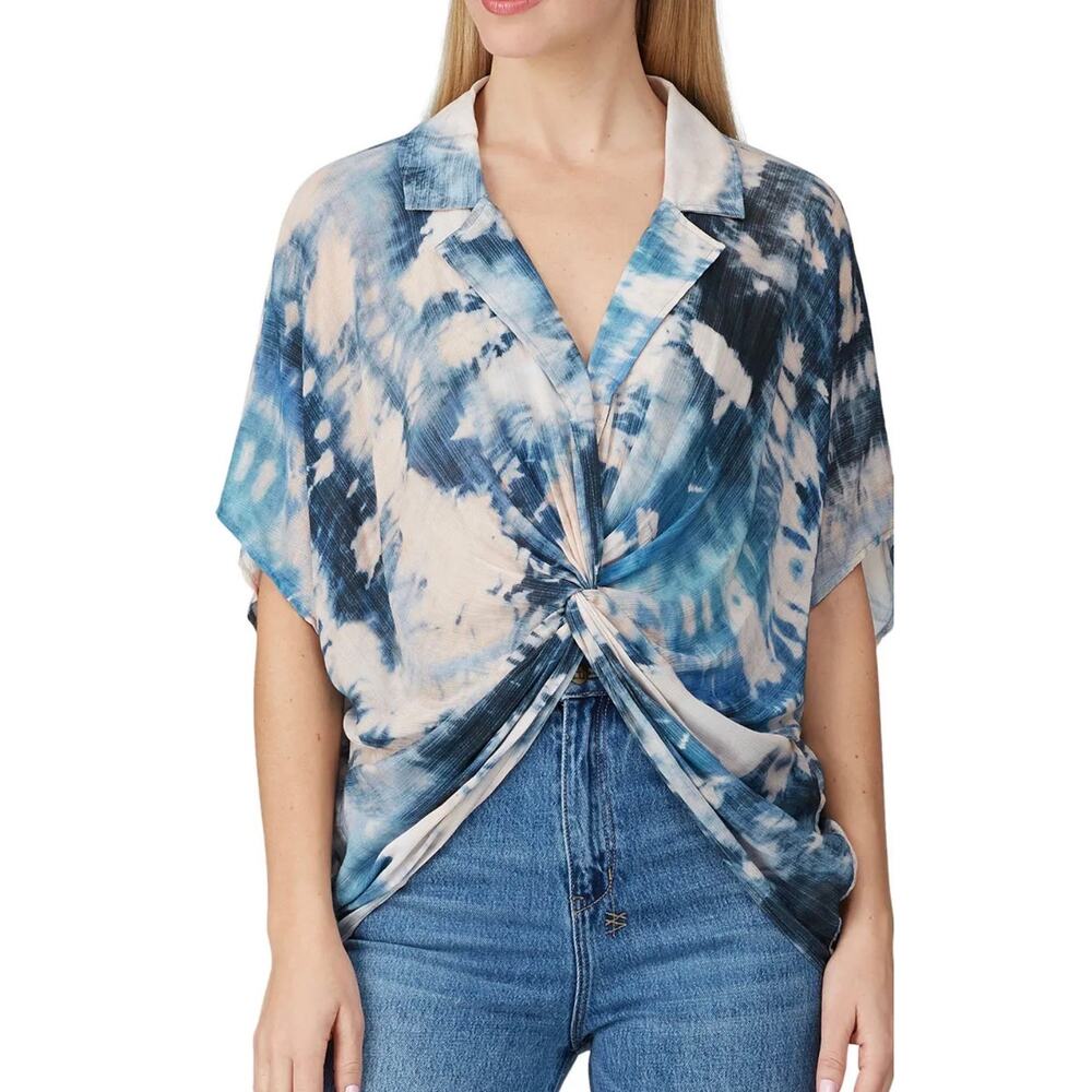 Fifteen Twenty Tie Dye Twist Front Top XS